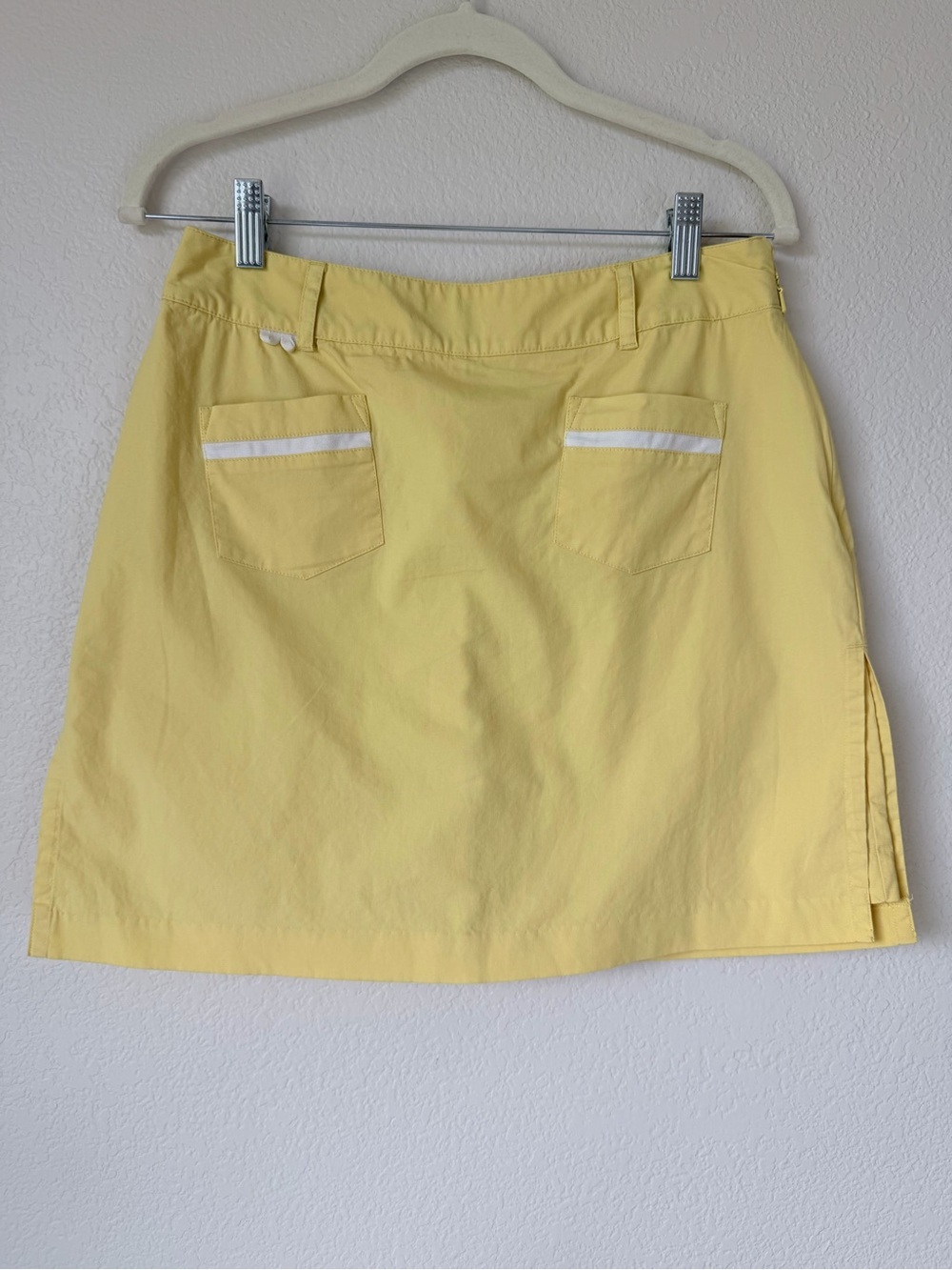 Izod Yellow Golf Tennis Skort Cotton Stretch Mini Skirt Size 2